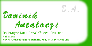 dominik antaloczi business card